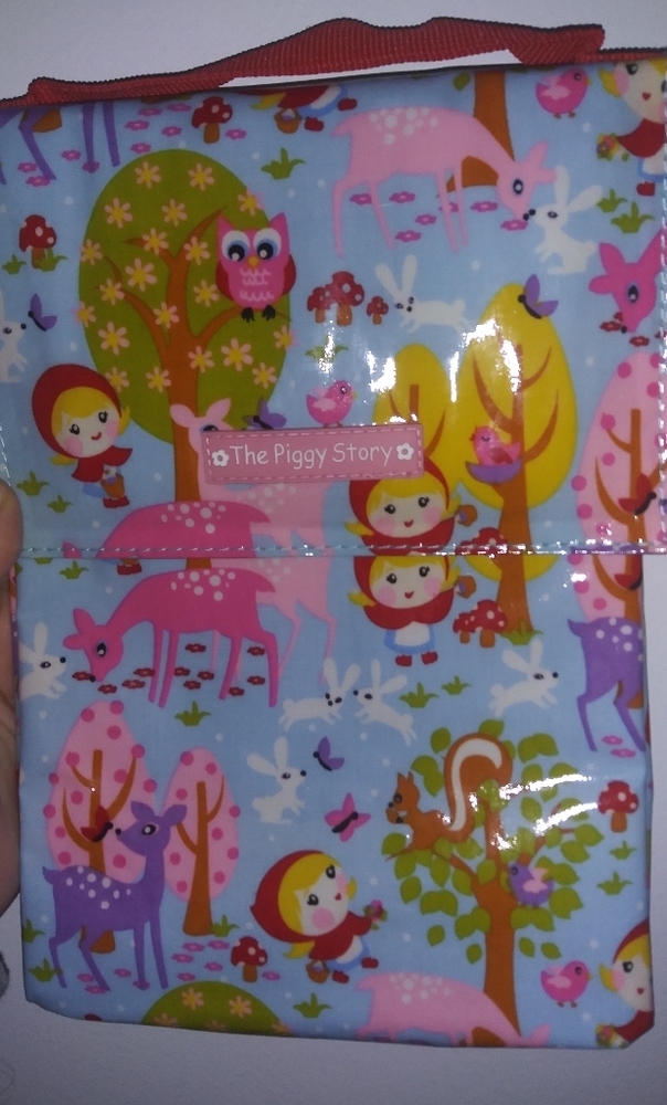 NWT Piggy Story red riding hood lunch sack kids